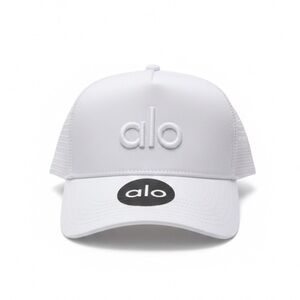 ALO Yoga White Trucker Hat